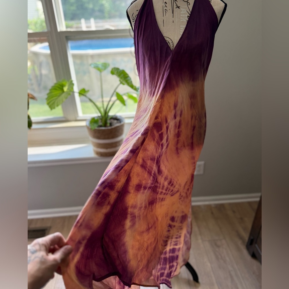 Sun Child HANDMADE SILK Dress. ONE OF A KIND! India! STUNNING! ONLY HERE!!!!